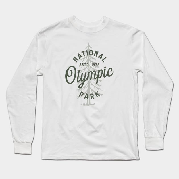 Olympic National Park Long Sleeve T-Shirt by happysquatch